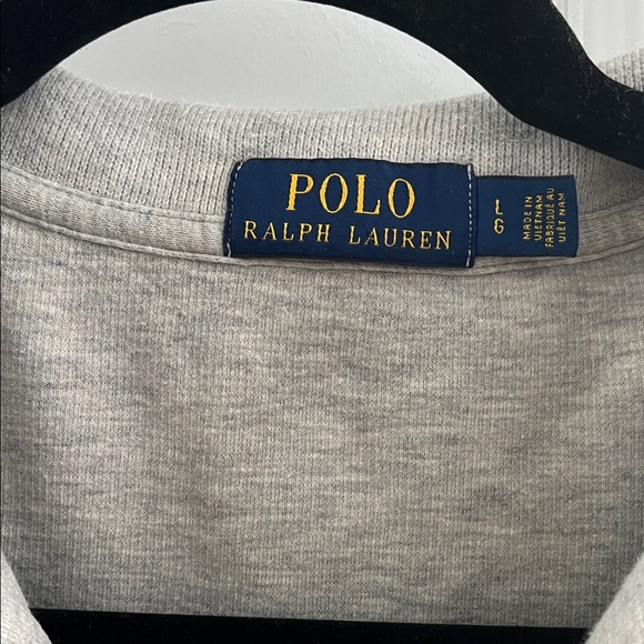 Polo Ralph Lauren Light Gray Quarter Zip Sweater 100% Cotton - Picture 5 of 9